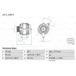 Alternateur BOSCH 0 986 049 020 - Visuel 1