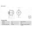 Alternateur BOSCH 0 986 049 870 - Visuel 1