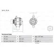 Alternateur BOSCH 0 986 080 220 - Visuel 1