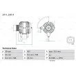 Alternateur BOSCH 0 986 080 400 - Visuel 1