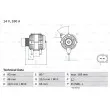 Alternateur BOSCH 0 986 081 390 - Visuel 1