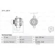Alternateur BOSCH 0 986 081 820 - Visuel 1