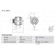 Alternateur BOSCH 0 986 082 030 - Visuel 1