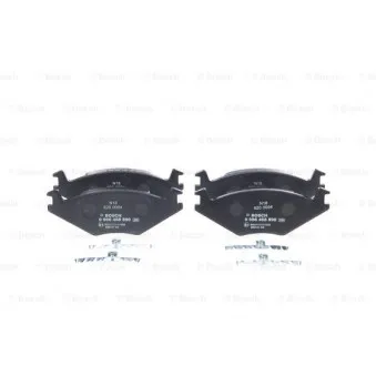 Jeu de 4 plaquettes de frein avant BOSCH 0 986 468 890