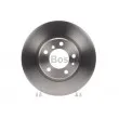 Jeu de 2 disques de frein avant BOSCH 0 986 478 622 - Visuel 1