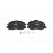 Jeu de 4 plaquettes de frein avant BOSCH 0 986 494 510 - Visuel 1