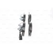 Jeu de 4 plaquettes de frein avant BOSCH 0 986 494 553 - Visuel 2