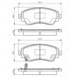 Jeu de 4 plaquettes de frein avant BOSCH 0 986 495 132 - Visuel 1