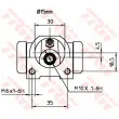 Cylindre de roue TRW BWB104 - Visuel 2