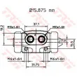Cylindre de roue TRW BWB145 - Visuel 2
