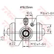 Cylindre de roue TRW BWD113A - Visuel 2