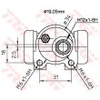 Cylindre de roue TRW BWD123 - Visuel 2