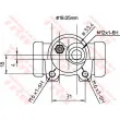 Cylindre de roue TRW BWD129 - Visuel 2