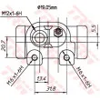 Cylindre de roue TRW BWD307T - Visuel 2