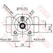 Cylindre de roue TRW BWD311 - Visuel 2