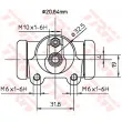 Cylindre de roue TRW BWF115 - Visuel 2