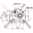 Cylindre de roue TRW BWF161 - Visuel 2