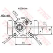 Cylindre de roue TRW BWF170 - Visuel 2