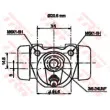 Cylindre de roue TRW BWF184 - Visuel 2