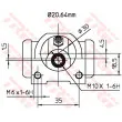 Cylindre de roue TRW BWF261 - Visuel 2