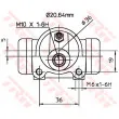 Cylindre de roue TRW BWF279 - Visuel 2