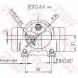 Cylindre de roue TRW BWF282 - Visuel 2