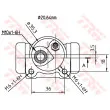 Cylindre de roue TRW BWF297 - Visuel 2
