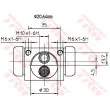 Cylindre de roue TRW BWF318 - Visuel 2