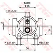 Cylindre de roue TRW BWH107 - Visuel 2