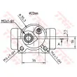 Cylindre de roue TRW BWH114 - Visuel 2