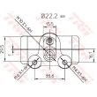 Cylindre de roue TRW BWH130 - Visuel 2