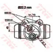 Cylindre de roue TRW BWH137 - Visuel 2