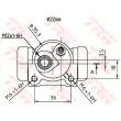 Cylindre de roue TRW BWH187 - Visuel 2