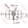 Cylindre de roue TRW BWH255 - Visuel 2