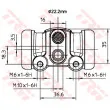 Cylindre de roue TRW BWH302 - Visuel 2