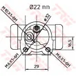 Cylindre de roue TRW BWH396 - Visuel 2