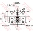 Cylindre de roue TRW BWK225 - Visuel 2