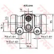 Cylindre de roue TRW BWL287 - Visuel 2