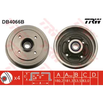 Tambour de frein TRW DB4066B