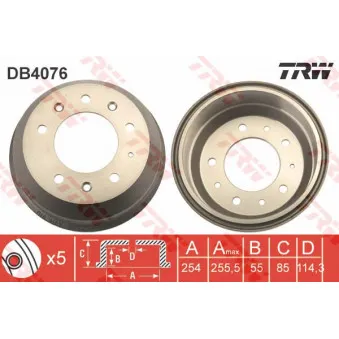 Tambour de frein TRW DB4076