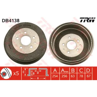 Tambour de frein TRW