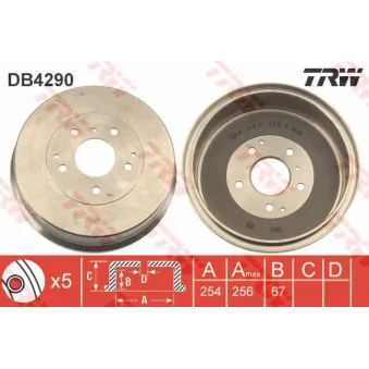 Tambour de frein TRW DB4290