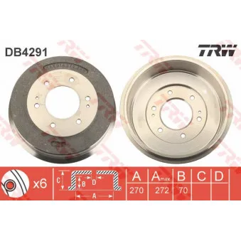 Tambour de frein TRW DB4291