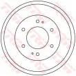 Tambour de frein TRW DB4291 - Visuel 2