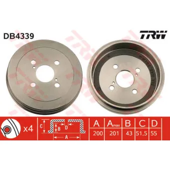 Tambour de frein TRW