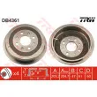 Tambour de frein TRW DB4361 - Visuel 1