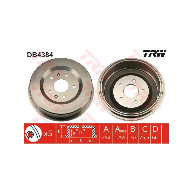 Tambour de frein TRW DB4384