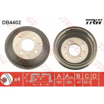 Tambour de frein TRW DB4402