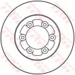 Jeu de 2 disques de frein avant TRW DF1432 - Visuel 1