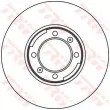 Jeu de 2 disques de frein avant TRW DF1704 - Visuel 1